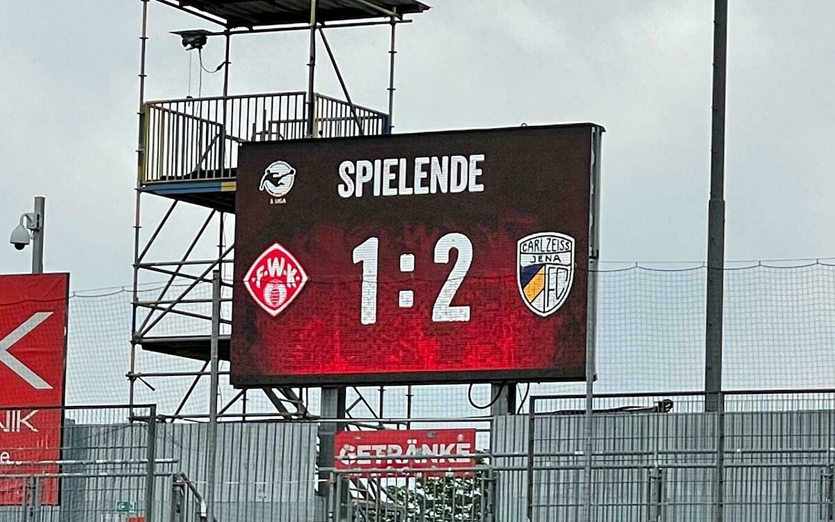 Der Endstand Kickers gegen FC Jena Der Endstand Kickers gegen FC Jena